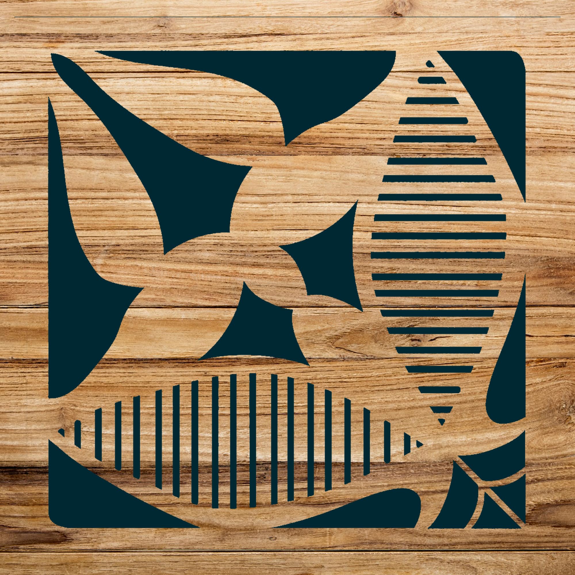 Flower Petal Tile Stencil Pattern for Kitchen Wall backsplash, Reusable Mylar Template, Ideal for DIY Home Decor and Bath Projects - Size A4 (8.5