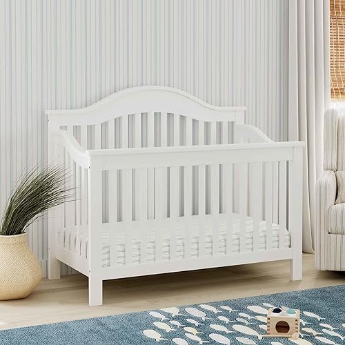 Vista 6 de DaVinci Jayden 4-in-1 Convertible Crib in White, Greenguard Gold Certified Blanco
