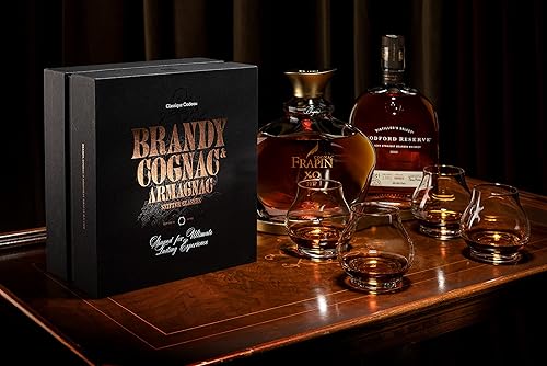 Miniatura 2 de Vasos pequeños de degustación de brandy, coñac y armagnac de 8 onzas | Juego de 4 | Snifters profesionales en forma de globo para nariz y beber