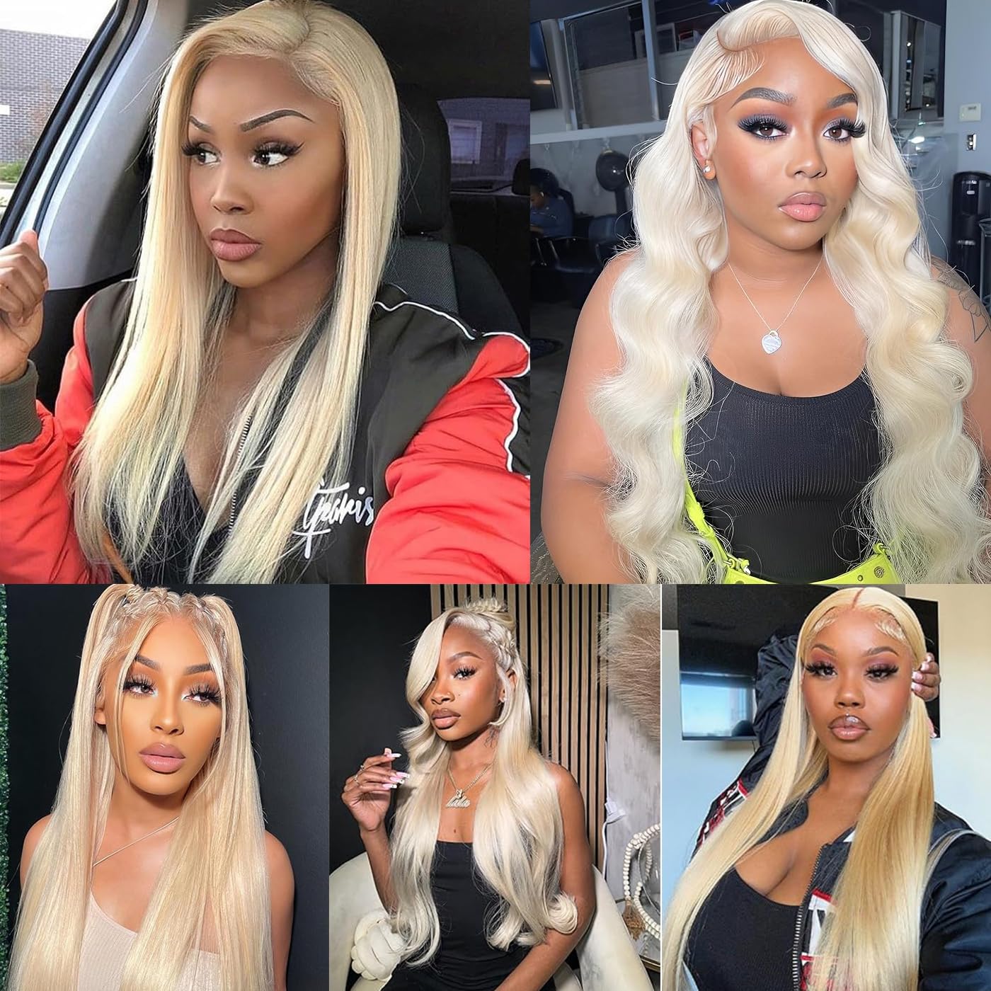 Perruque Femme Naturelle Blonde Wig 613 Wig Human Hair Straight 14 Pouces