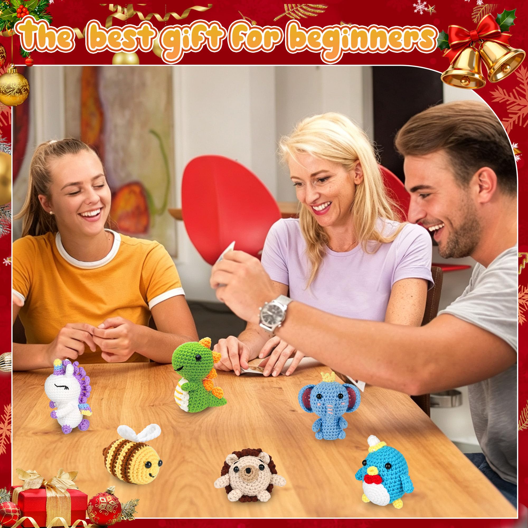 Beginner Crochet Kit - Animal Crafts for Adults & Kids -6