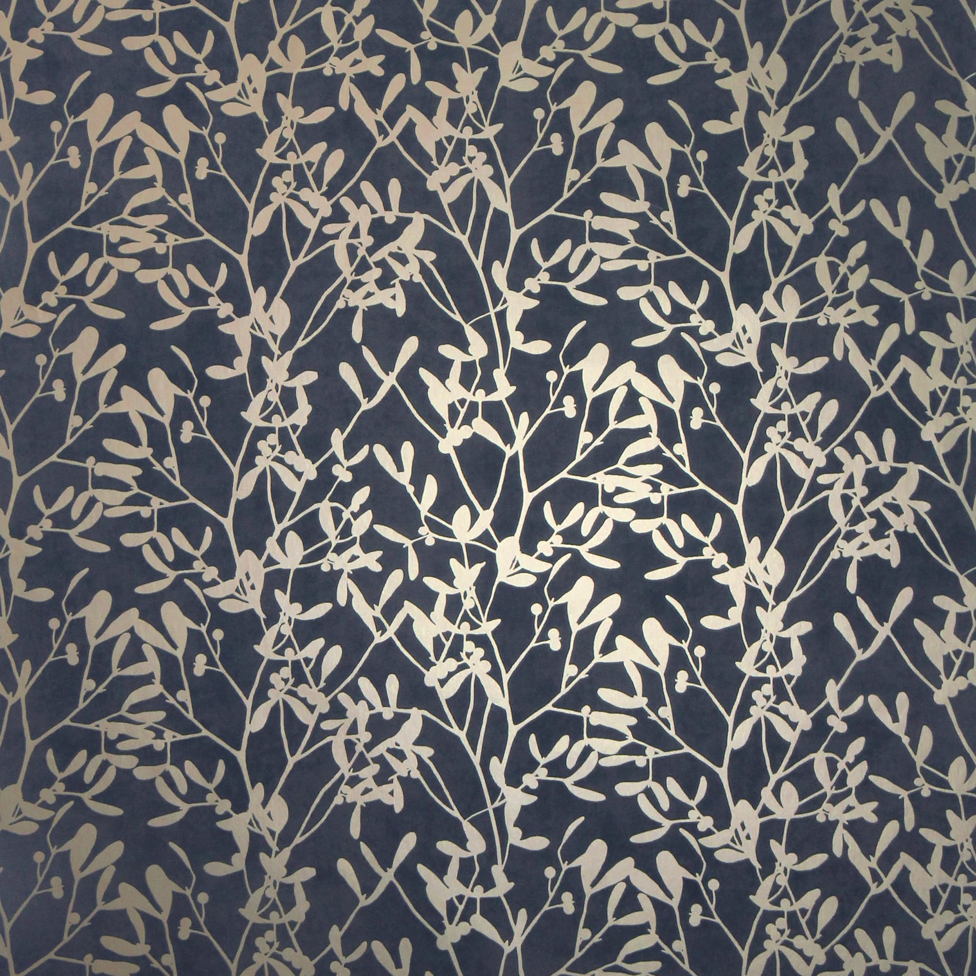 Arthouse | Botanica Leaf Navy & Gold Wallpaper | Elegant Trailing Leaves Design with Gold Metallic Accents | Ideal for Feature Walls in Living Room or Bedroom | 1005 x 53cm