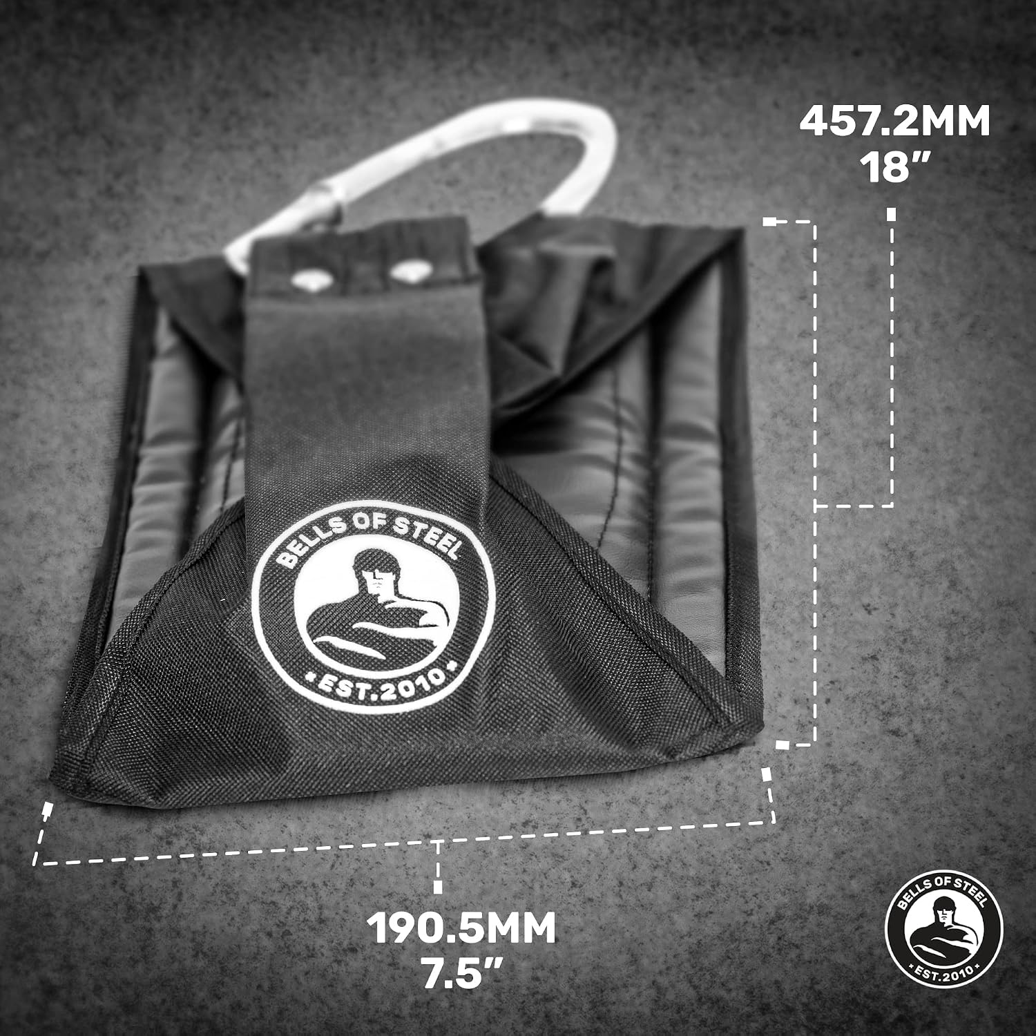 Bells of Steel Hanging Ab Straps for Pull Up Bar, Power Rack - Arm Strap for Commercial and Home Gym, Padded Ab Hanging Straps for Exercise - Abdominal Workout, Core Strength - Pair of Pull up Straps