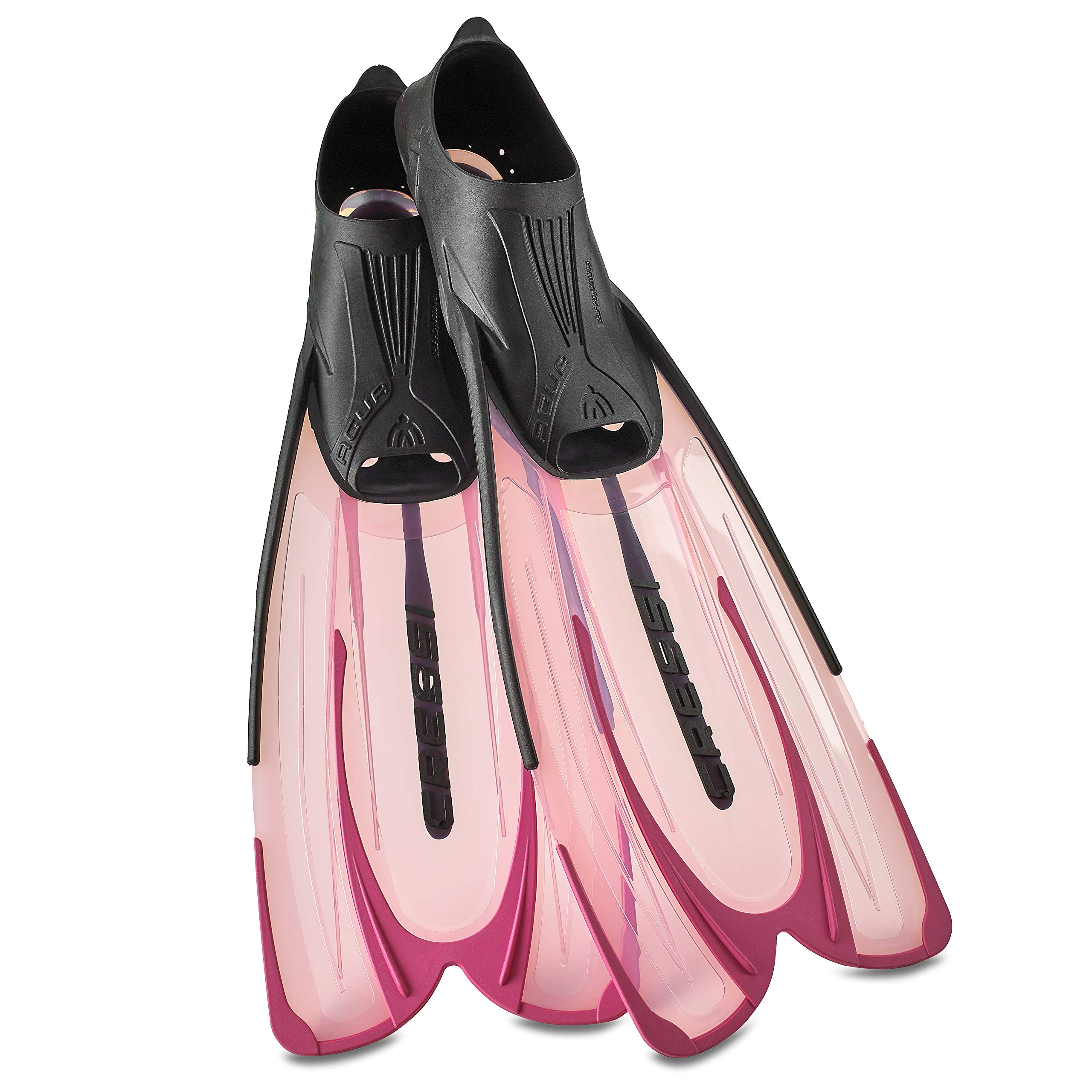 Cressi Agua - Aletas autoajustables para Buceo, Snorkel y Natación, para Adultos y niños