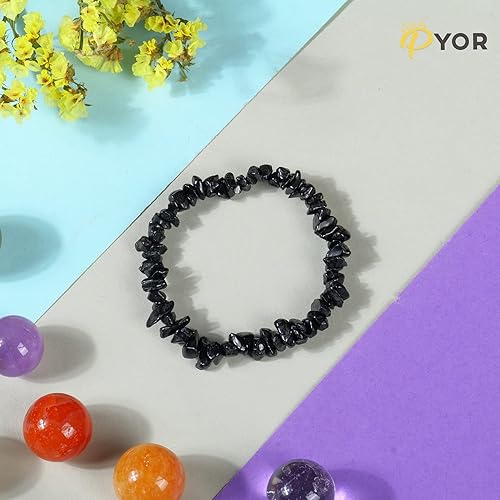 Vista 59 de PYOR Crystal Beads Bracelet Natural Gemstones Chakra Healing Crystals Charm Bracelets Wealth Prosperity Stone Spiritual Gift