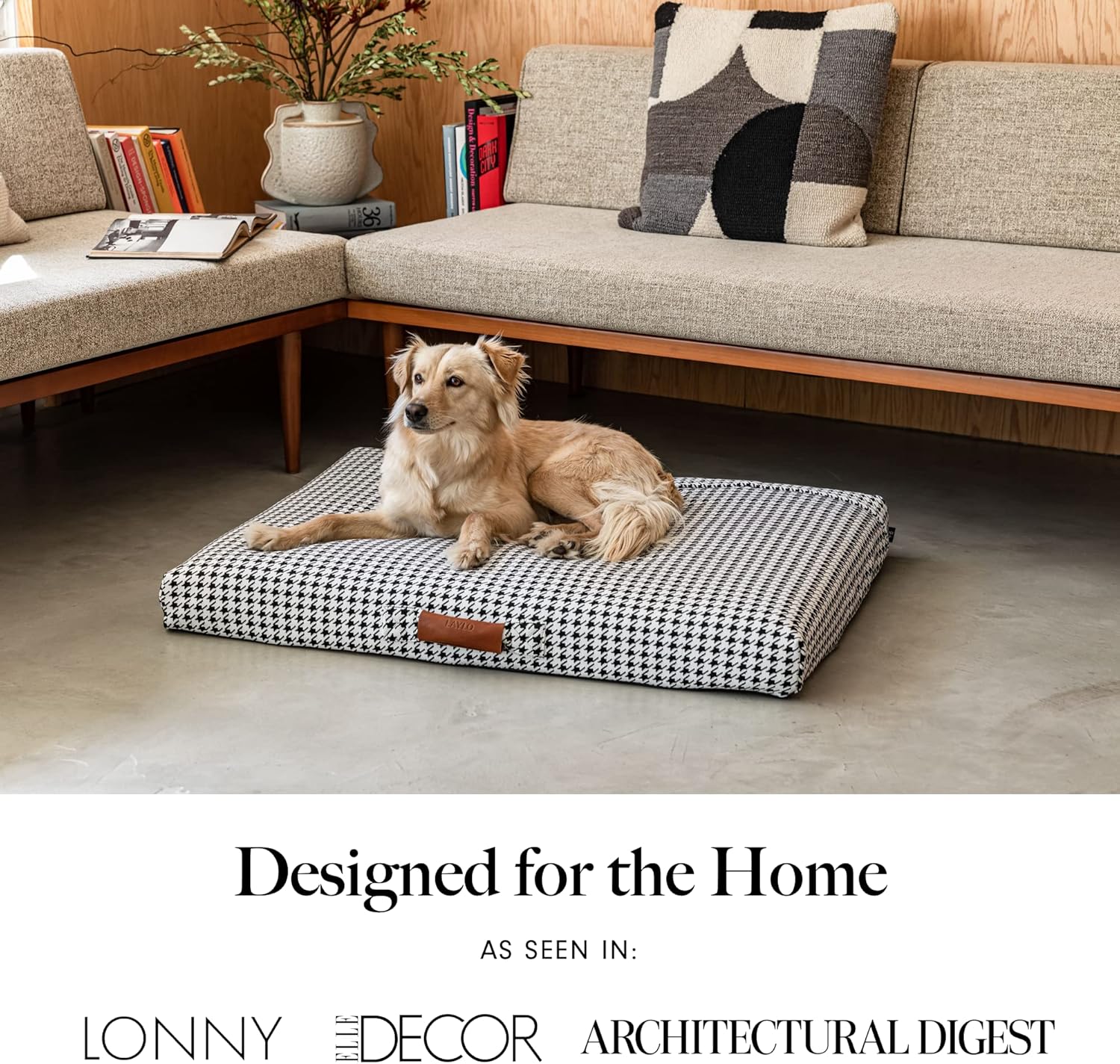 review Pets Dog Bed Cover, Washable & Durable Replacement, DIY Eco-Friendly, X-Large, Houndstooth