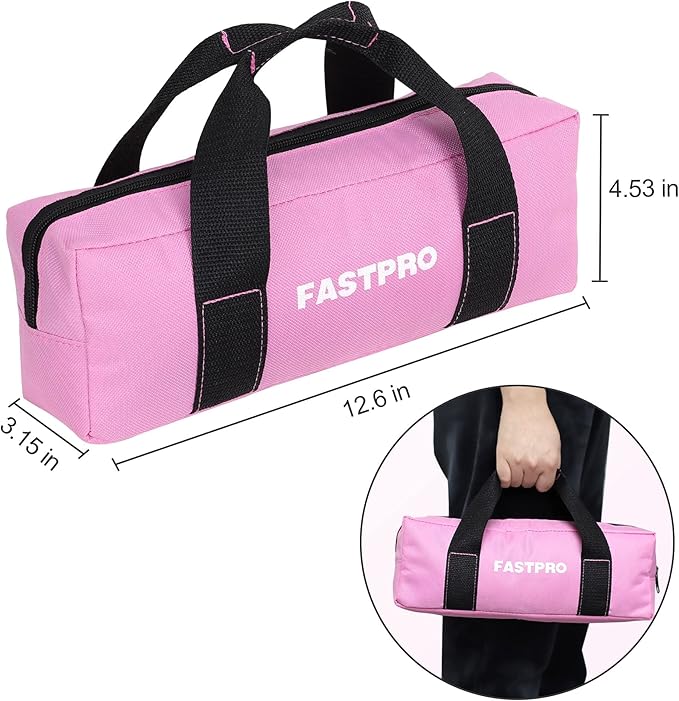 Kit de Herramientas FASTPRO 33 Piezas Rosa, Set Básico con Bolsa miniatura 2