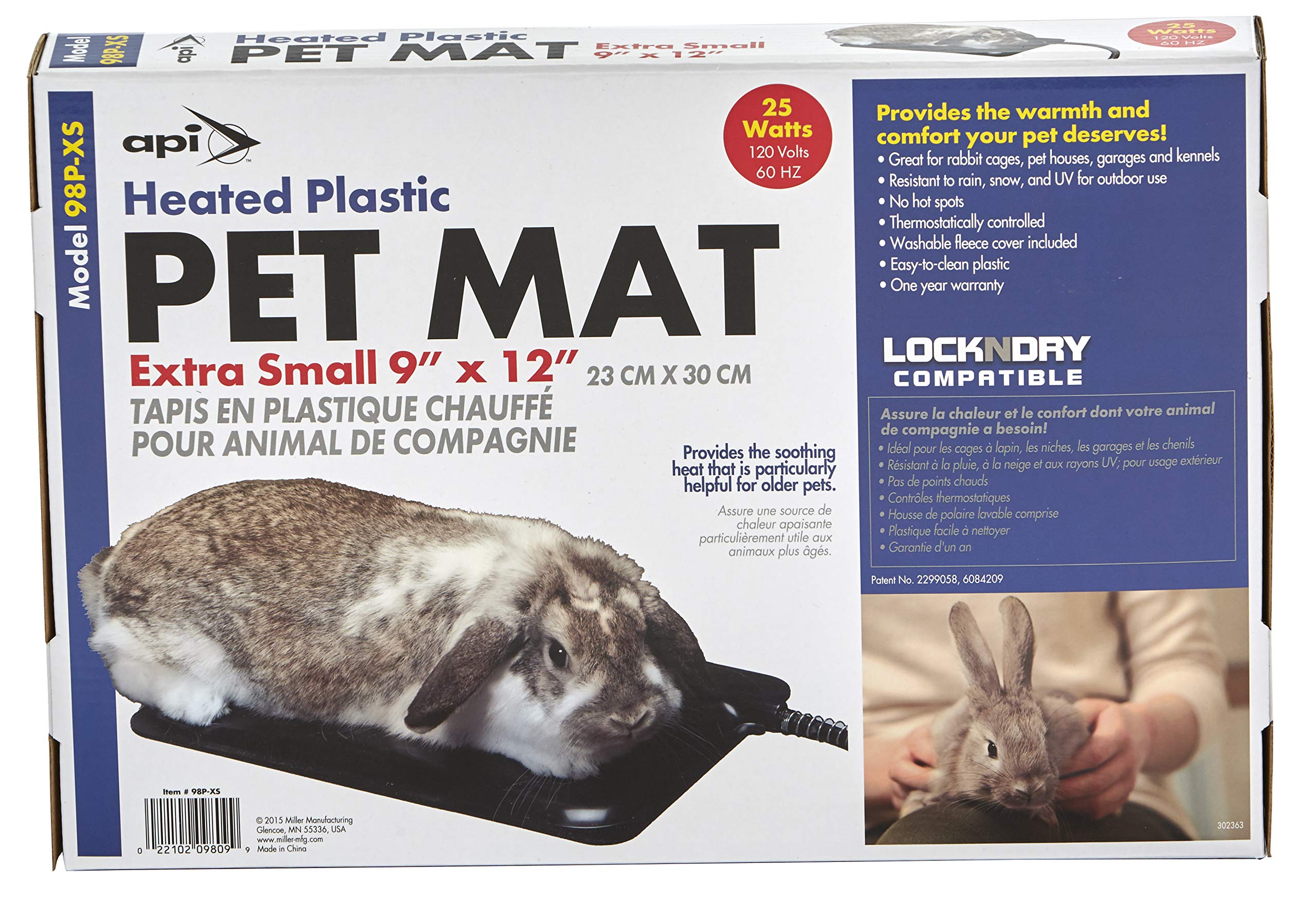 Amazon.com : API® Heated Pet Mat | Plastic Mat with Removable
