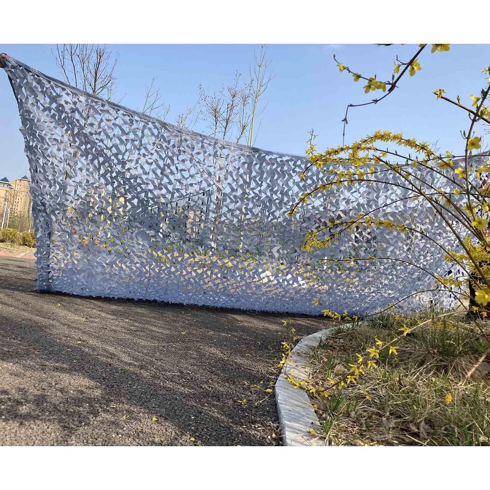Siatka Kamuflażowa Szara, 2x4/3x3/3x4/4x5/4x6/5x8m Siatka Przeciwsłoneczna Camo, Zewnętrzna Siatka Kamuflażowa Cieniująca, Do Dekoracji Wojskowej/polowania/osłony Samochodu,1.5x12m(4.98 * 39.4ft)