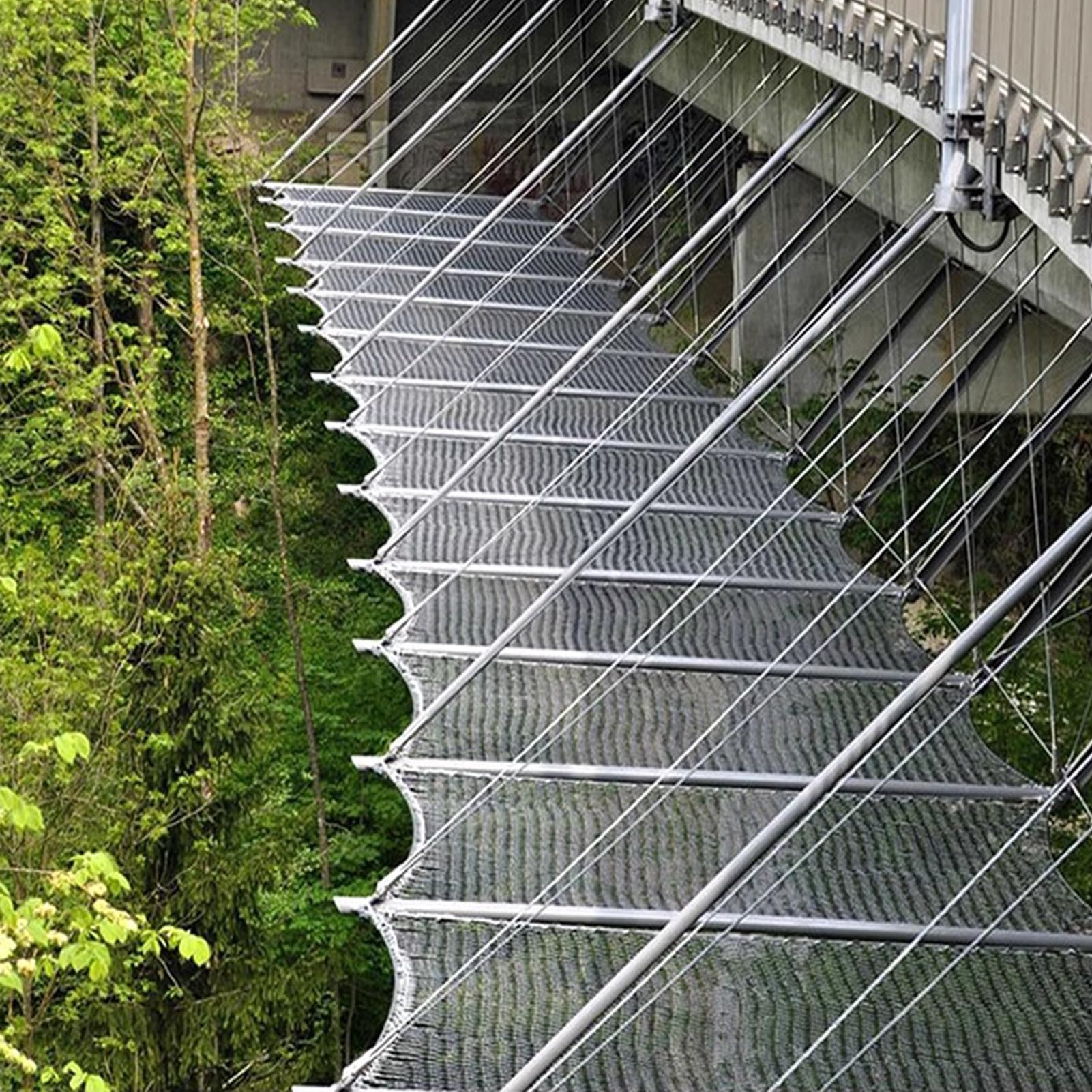 Red de malla de alambre flexible para seguridad al aire libre y protección de límites