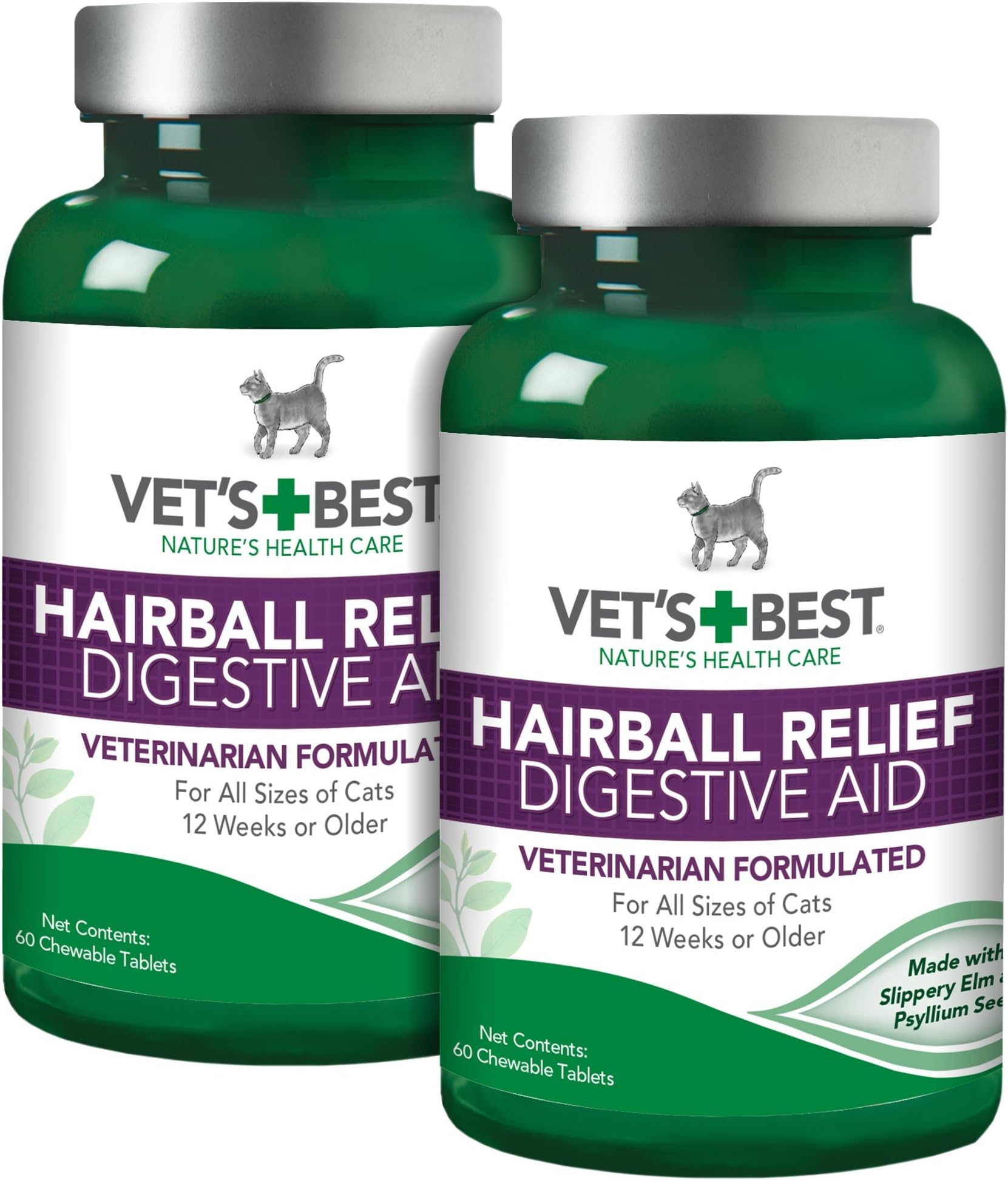 Vet's Best Cat Hairball Relief Digestive Aid, 120 Chewable