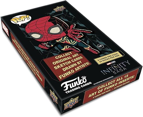 UCC Distributing Funko Pop Marvel - Caja de tarjetas coleccionables (24 paquetes por caja/sellada de fábrica)