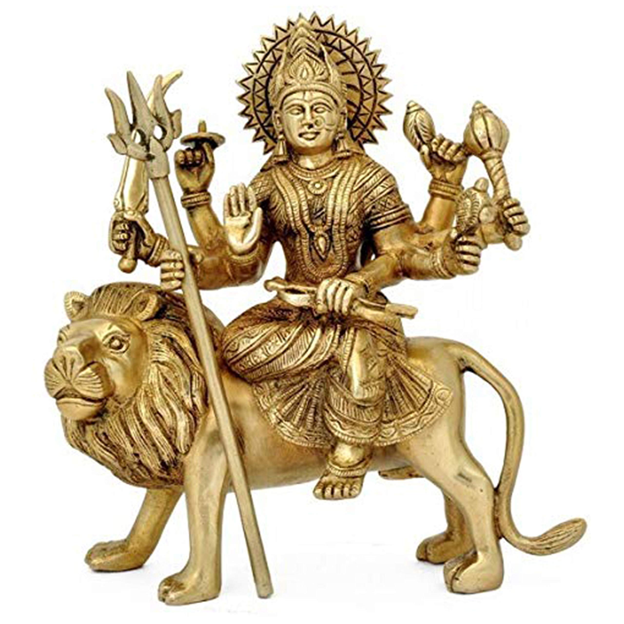 Vrindavan Bazaar Brass Durga MATA -Extra Large