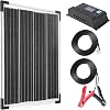 Nicesolar 20W Solar Panel Kit, Solar Panel, 20W, 12V, Single Crystal 20A Charge Controller, 23% Ultra Efficient, PERC, High Performance, Solar Panel, Solar Charging, Compact, Corrosion Resistant