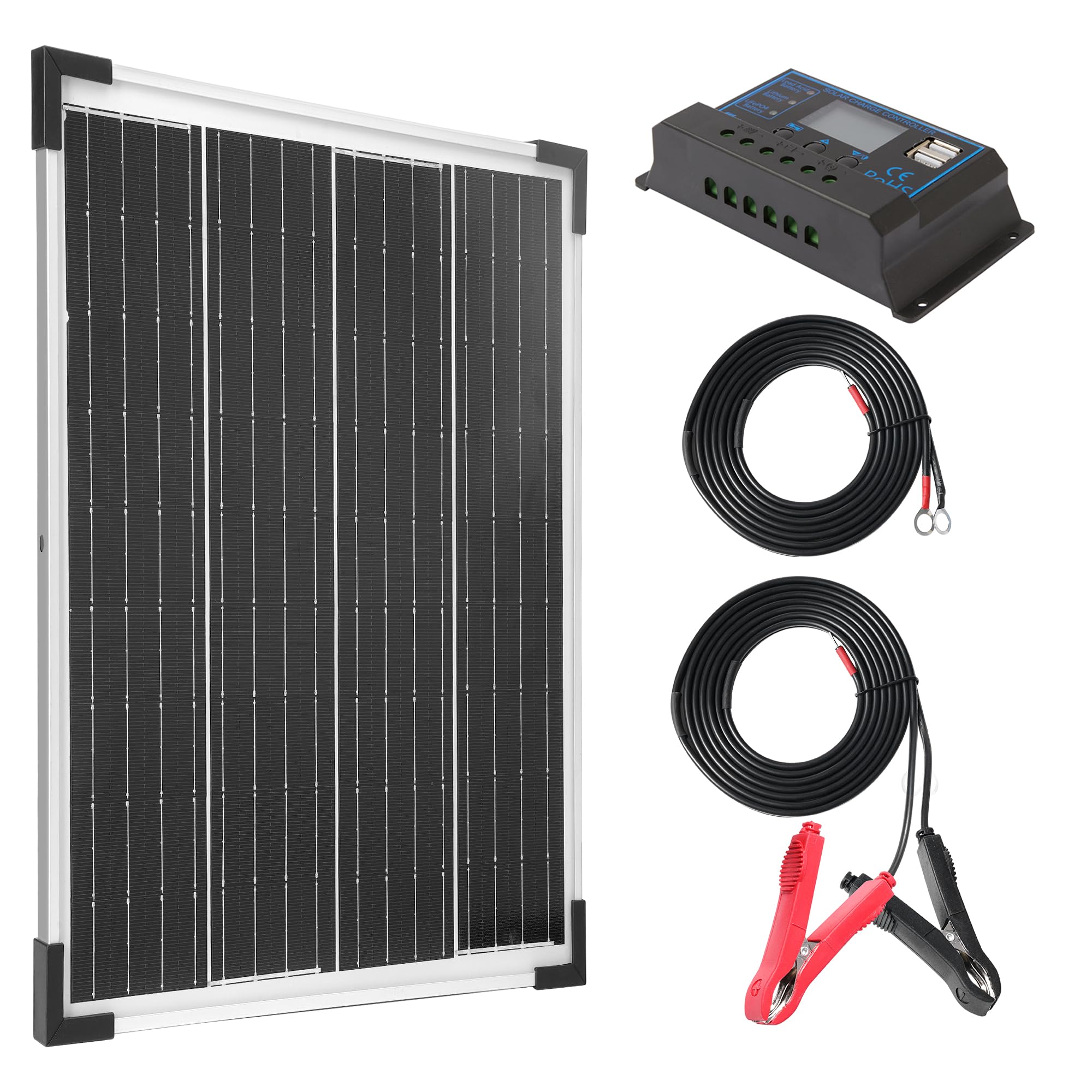 Amazon | Nicesolar 20W ソーラーパネルキット ソーラーパネル 20W 12v