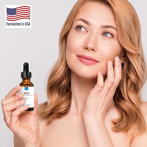 Miniatura 2 de Suero facial con vitamina C con ácido hialurónico, alfa arbutina y vitamina E, antienvejecimiento para manchas oscuras, arrugas y acné, ilumina el