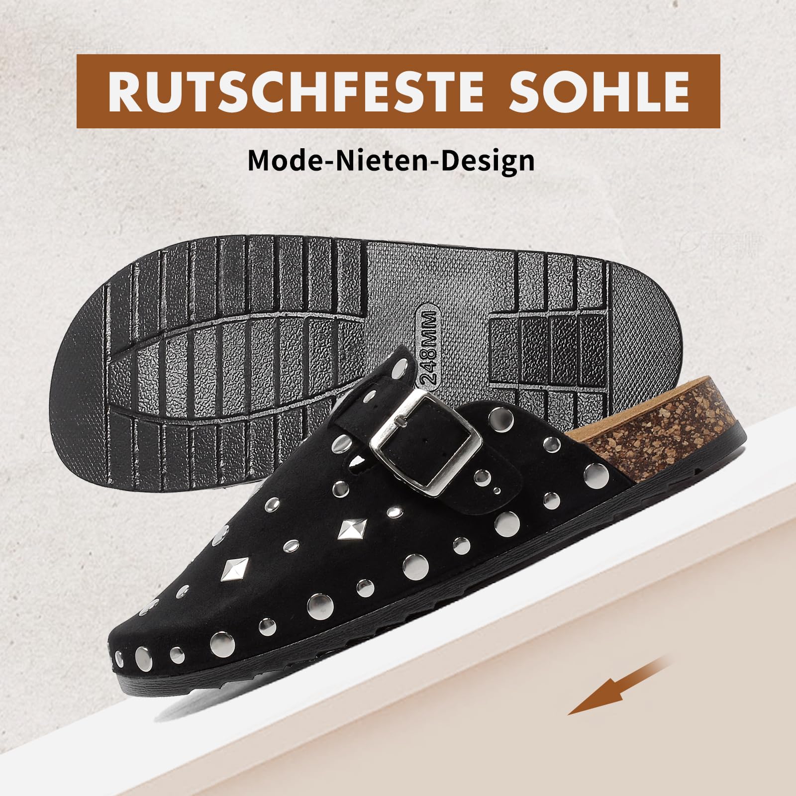 Sabots et Mules Confortables pour Homme et Femme - Chaussures Antidérapantes avec Boucle Réglable pour Intérieur et Extérieur