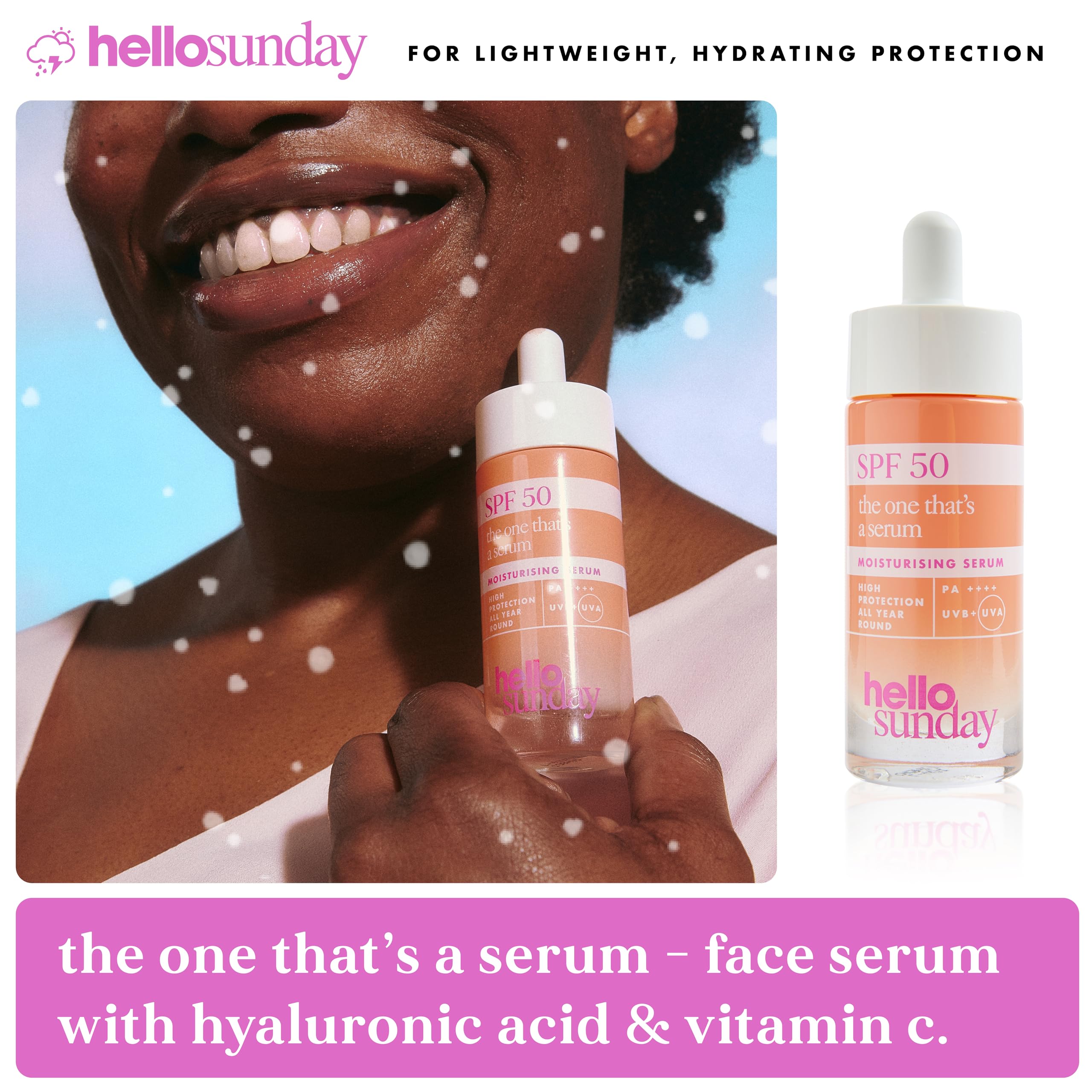 Hello Sunday The Everyday Essentials Bestsellers Kit | LSF Schutz für Gesicht, Lippen & Hände mit Hyaluronsäure & Vitamin C