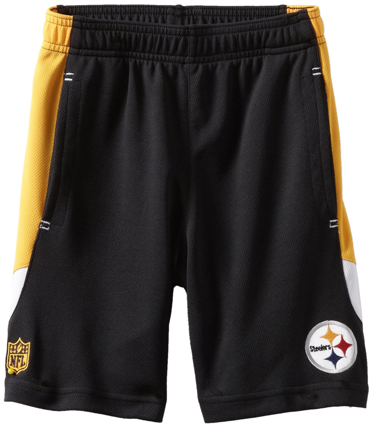 NFL Pittsburgh Steelers 4-7 Youth Kick Off Mesh Short