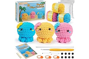 3 Colored Octopus Kit: Beginners to Experts