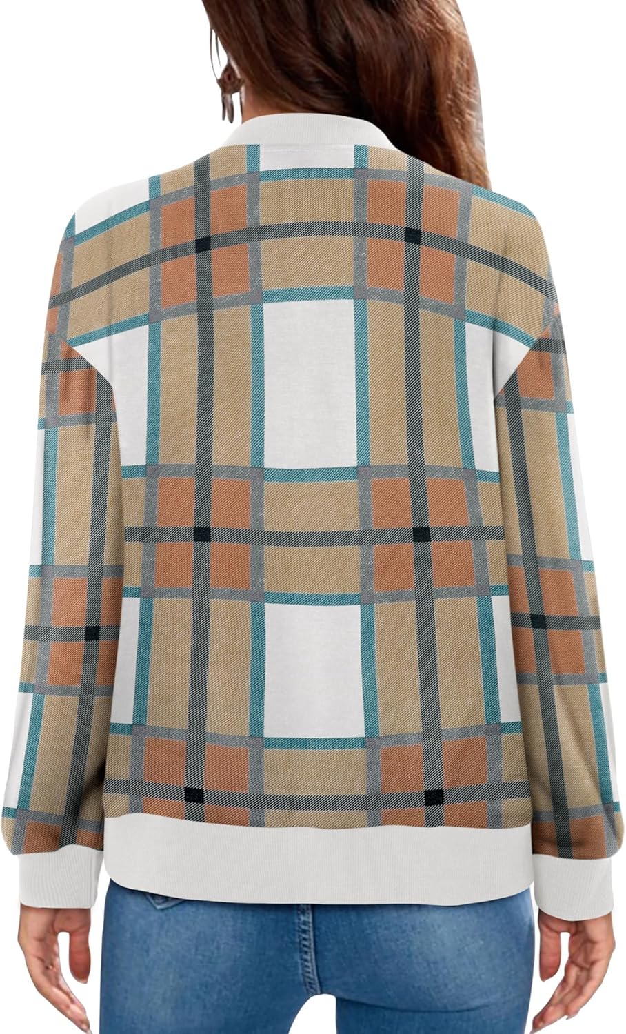 KISSMODA Womens Zip Up Jackets Sweatshirts Long Sleeve Casual Coat Outwear With Pockets - Image 4