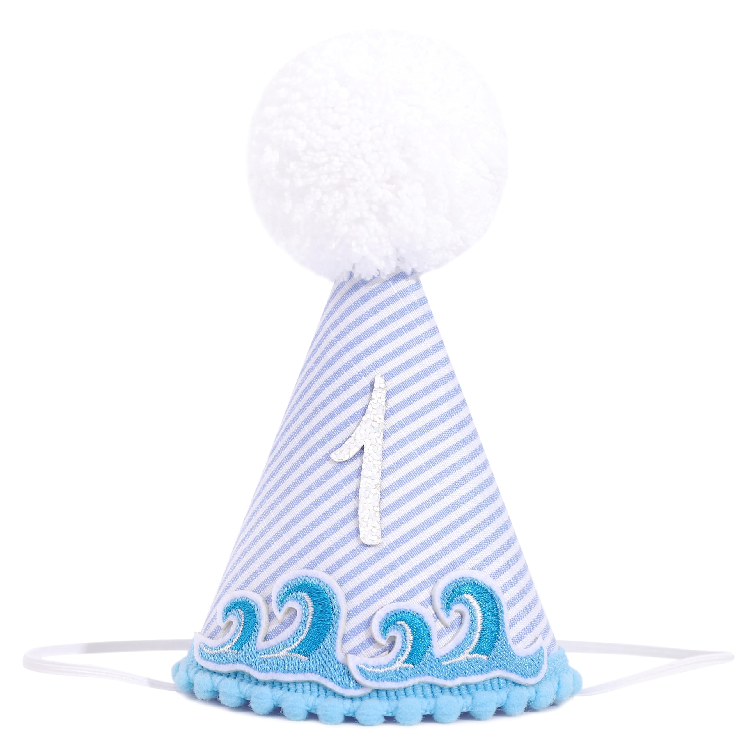 BASCT The Big One Surfing 1st Birthday Hat - Wave 1st Birthday Crown, The Big One First Bday Decor, Beach Bday Decorations