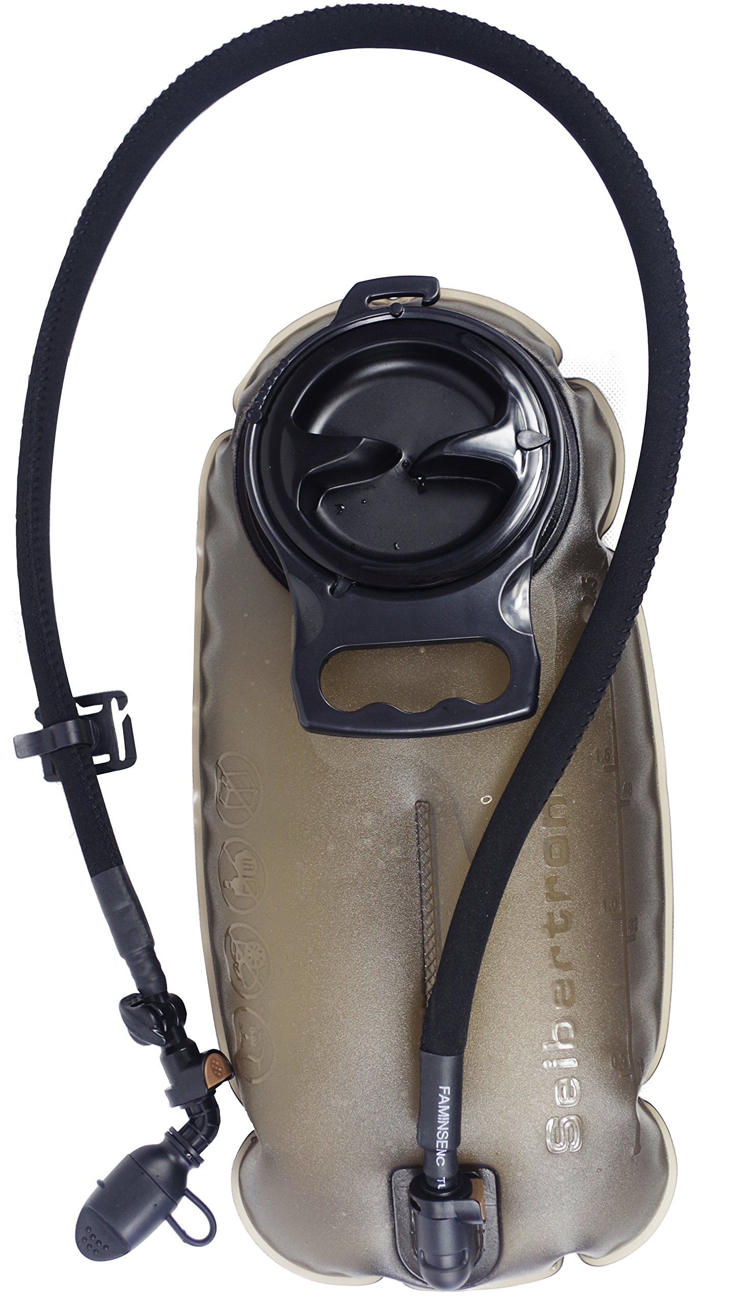 Seibertron hydratation/Water vessie - sans goût Grande Ouverture, sans BPA Approuvé par la FDA, fit pour randonnée Cyclisme Vélo Course à Pied et Kayak, Noir