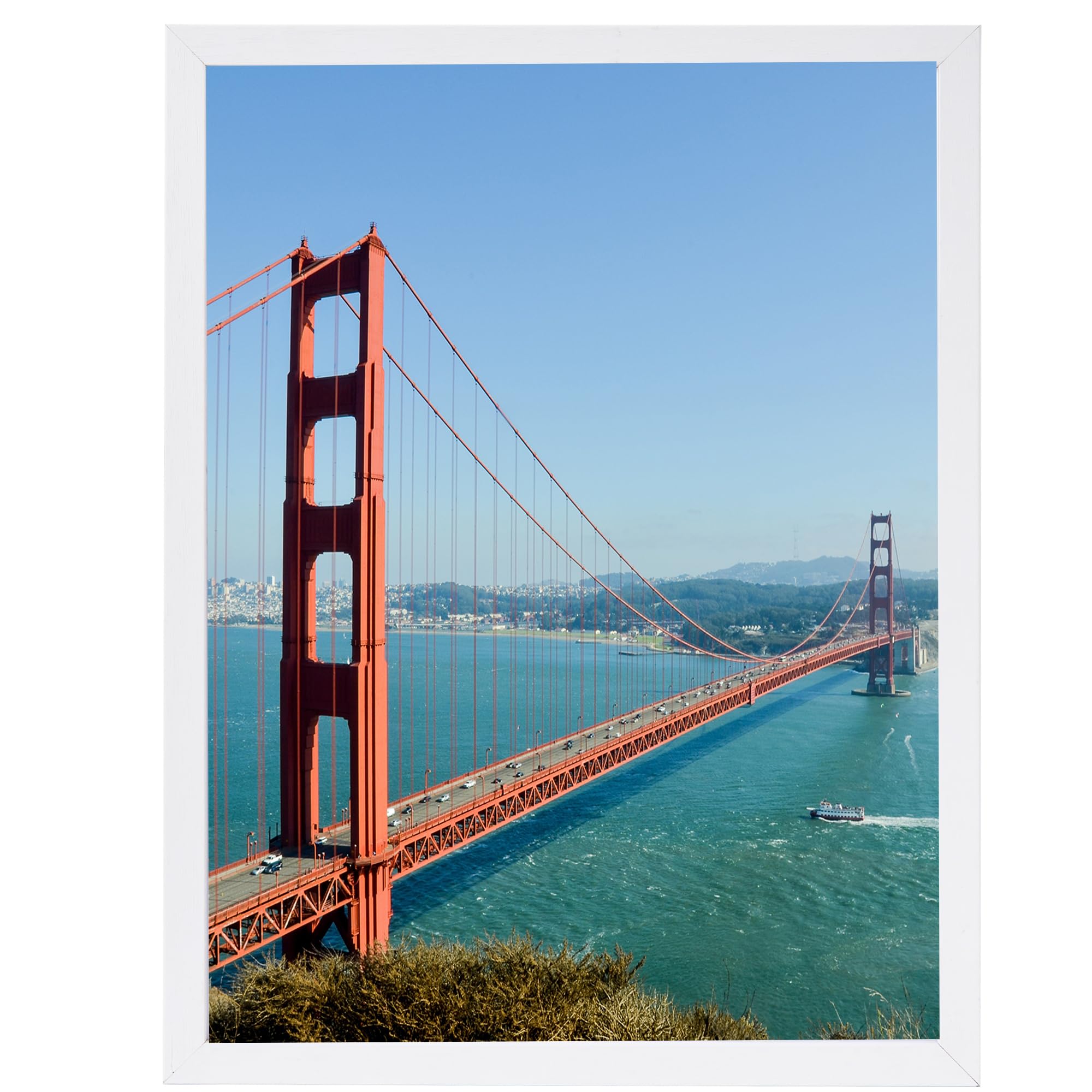 HEYTUYA 11x15 inch Picture Frame White for Wall Hanging, Wall Gallery Poster Frame Photo Frame with Shatter Resistant Plexiglas, White โ image 1