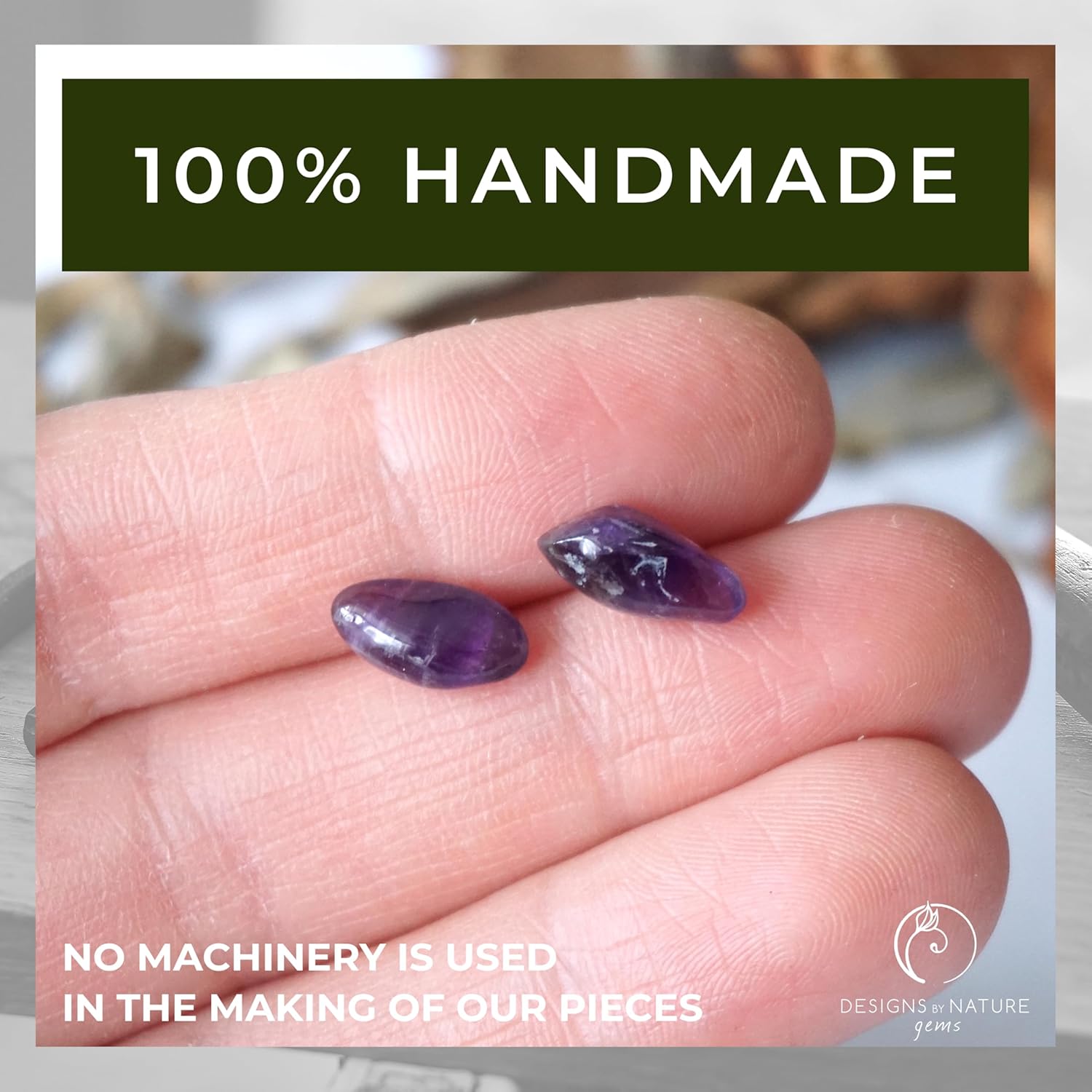 Women's and Men's Aleternative Birthstone Crystal Stud Earrings - Image 2