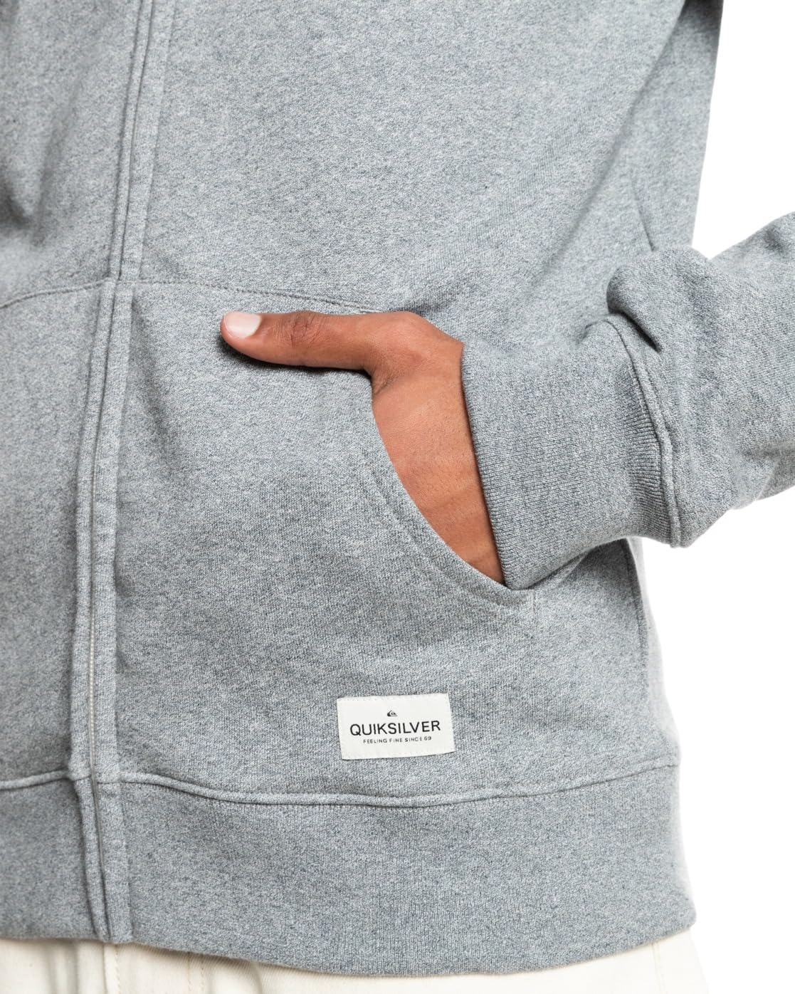 Quiksilver Essentials Zip Terry Maglione Uomo