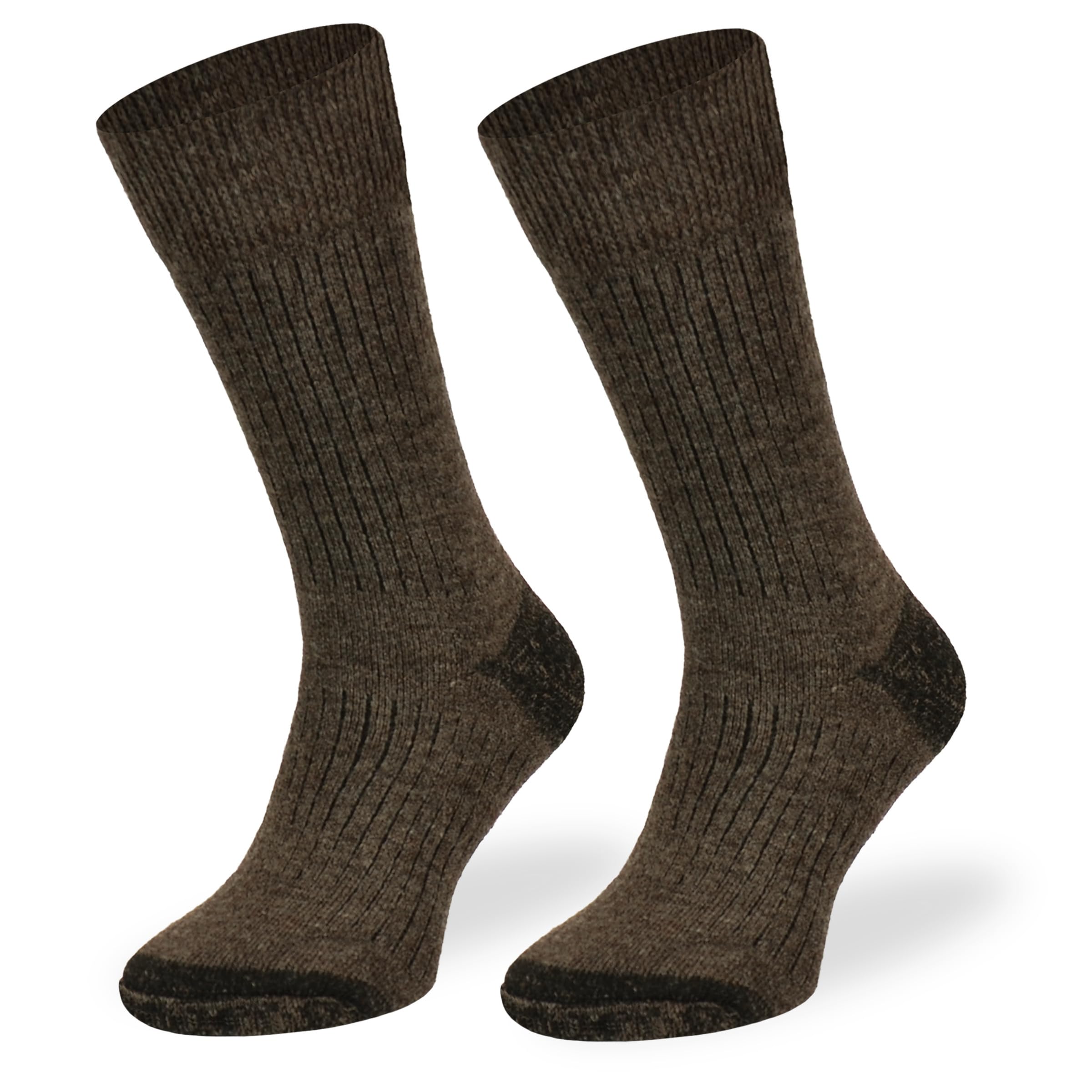 COMODO TECHNICAL SOCKS - Chaussettes sans pression - Laine mérinos et alpaga - Hiver, chaudes, confortables, respirantes, pour un usage quotidien, résistantes -