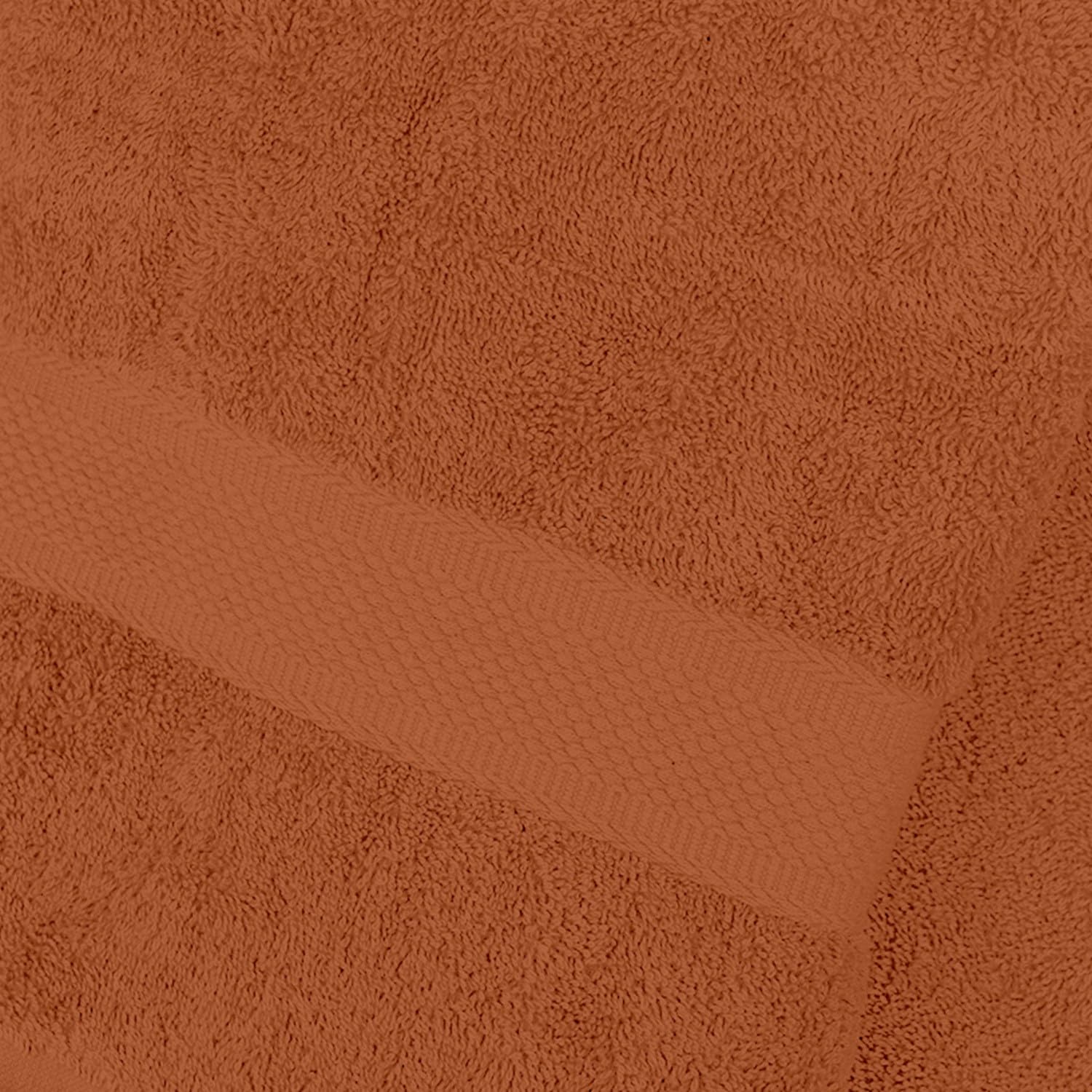 Soleil d'ocre Lagune Terra Cotton Bath Towel 500 g/m2 70 x 130 cm, Orange - Image 2