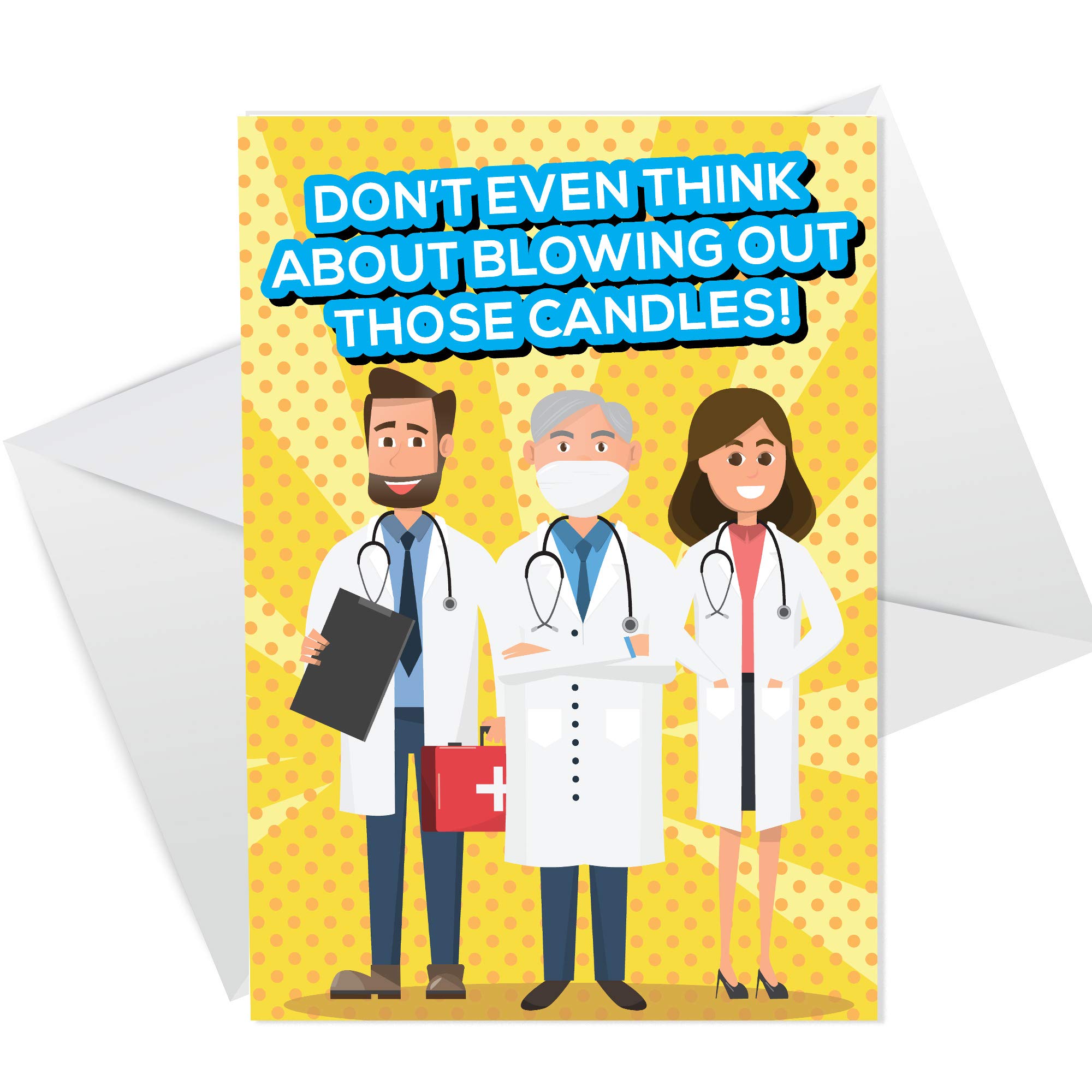 RED OCEAN Funny Birthday Card LOCKDOWN DOCTOR Mum Dad Brother Sister Son Daughter Rude Him