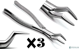 3 Pcs Dental Extracting Forceps 65 Upper Incisors alveolar Bone Teeth Surgical Instruments