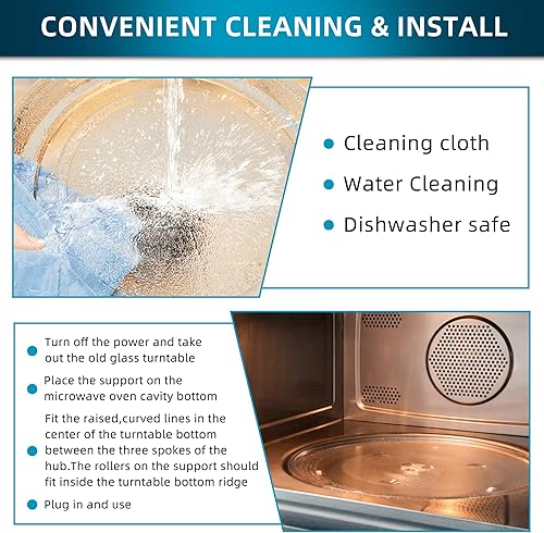 Miniatura 4 de Bandeja de repuesto para placa giratoria Pana-Sonic de 13 12 pulgadas, apta para lavavajillas Fetechmate