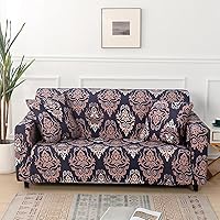 Vista 24 de HOOBUY Funda de sofá estampada, Funda elástica para sillón, funda de sofá biplaza con patrones para sillón con cojines de 2 plazas, Juego de sofá Bd