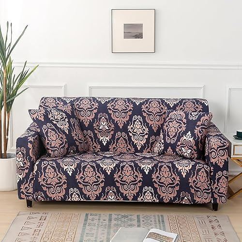 HOOBUY Printed Sofa Cover Stretch Couch Covers Patterned Loveseat Slipcovers