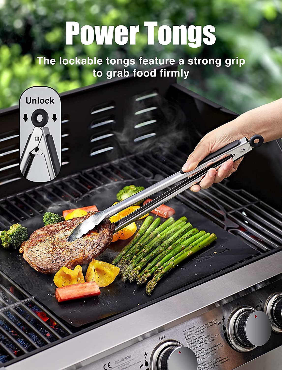 20 Stücke Grillbesteck Set,Grillzubehör Männer Geschenk,Edelstahl Grillkoffer Set, Grill Zubehör mit Grillzange Grillspachtel und Grillschürze, BBQ Grill Set Ideales für Garten und Camping