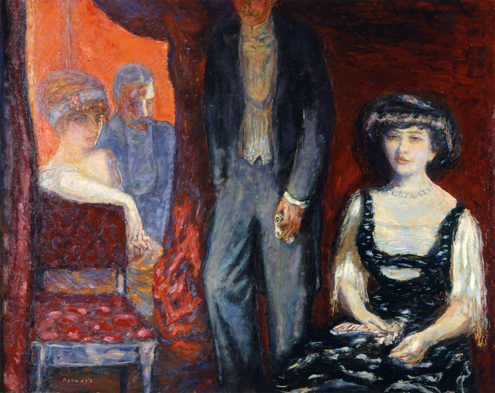 POSTERIIk Famous Modern Artwork Art Mural the Box by Pierre Bonnard Oil Paintings Pictures for Home Decor 60x90cm