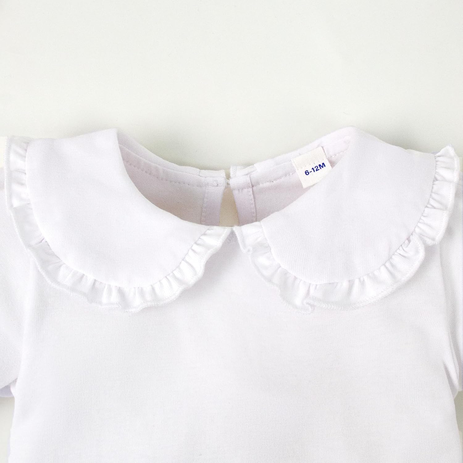 Magic Park 0-24M Infant Girl Peter Pan Collar Romper Baby Long Sleeve Bodysuit Girls Ruffle Jumpsuit Casual Winter Tops - Image 3