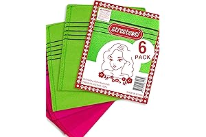 6PACK Premium Korean Asian Exfoliating Bath Washcloths