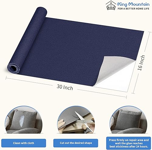Vista 389 de KING MOUNTAIN Cinta de reparación de lona, parche para equipos para exteriores, 4 x 63 pulgadas, impermeable, autoadhesiva para reparar cubiertas