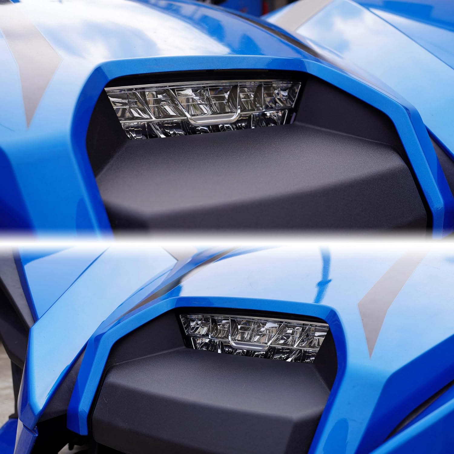 LED Headlight Assembly for Polaris Slingshot, Center Head Light Head Lamp Kit for 2020 2021 2022 2023 Polaris Slingshot S R SL SLR GT Accessories