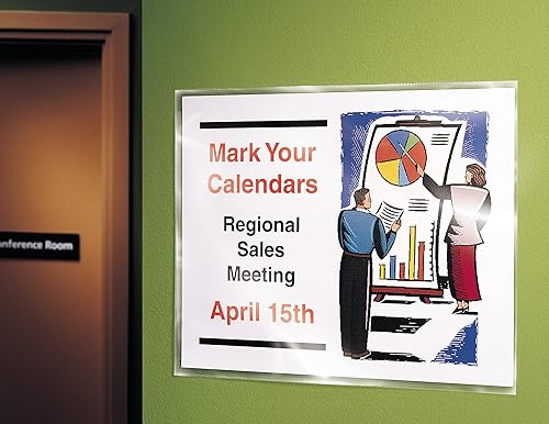 Miniatura 2 de Avery Protectores autoadhesivos para pared y puerta, 10 fundas transparentes (74404)