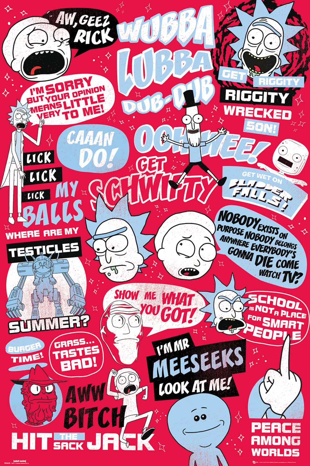 GB eye Rick & Morty Quotes 61 x 91.5cm Maxi Poster