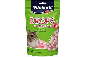 Vitakraft Yogurt Drops Hamster Treat, Strawberry Flavor, 5.3 Ounces
