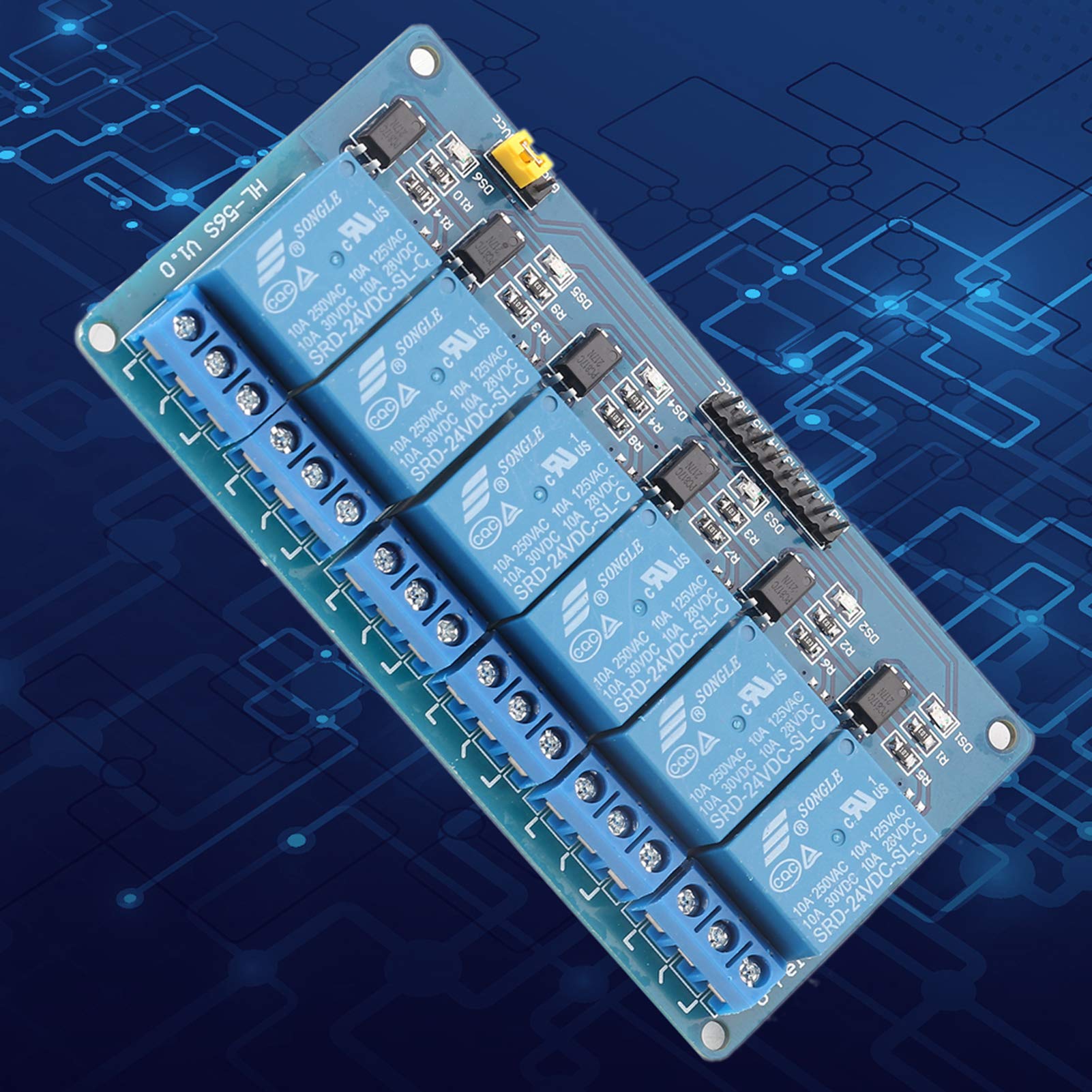 Modulo Relè 6 Canali | Trigger Alto/Basso | 5V/12V/24V | Per Arduino, Elettronica, Automazione - Foto 9