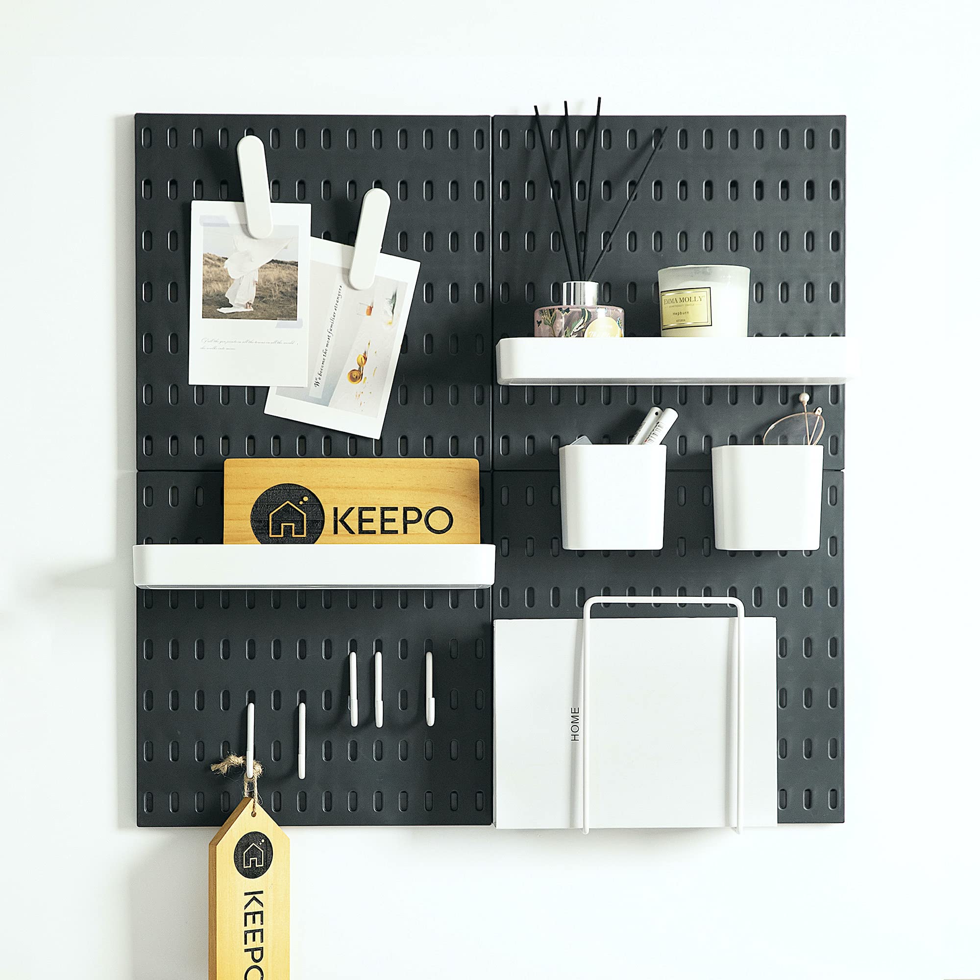 Tablero de clavijas Keepo con sistema de almacenamiento modular de plástico