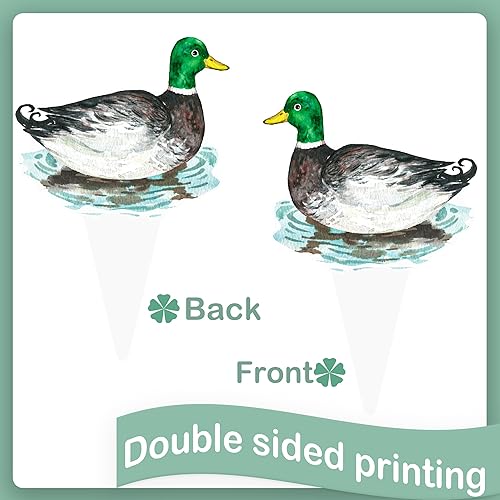 Miniatura 3 de Decoración para cupcakes, 48 piezas de decoración de fiesta de caza de patos, palo, pato, palo, cupcakes, decoración de fiesta de cumpleaños de pato