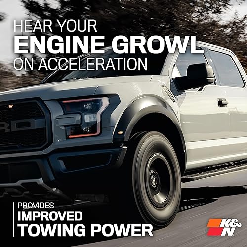 Miniatura 7 de K&N Sistema de admisión de aire frío: Filtro de aire de alto flujo, aumenta el rendimiento y remolque: Compatible con Chevy/GMC/Cadillac 2019-2023: